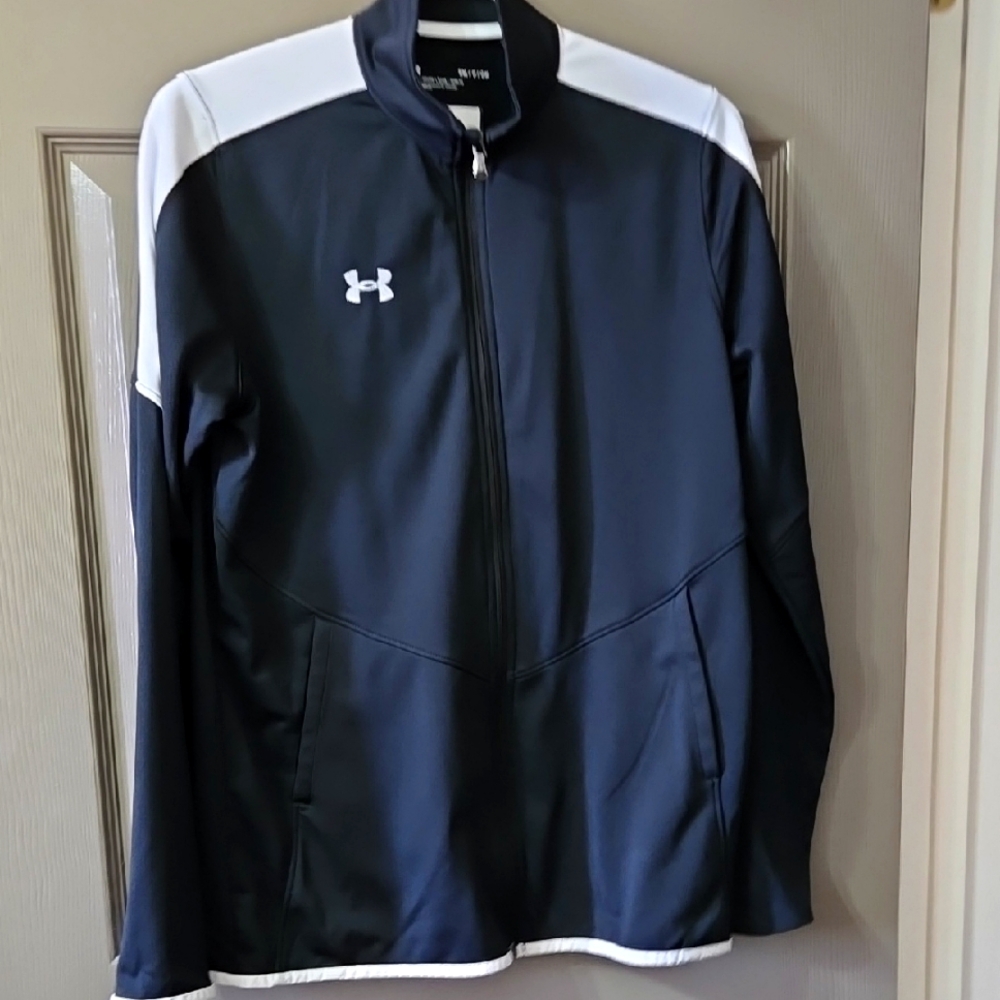 Under Armour Men's Black and White Jacket